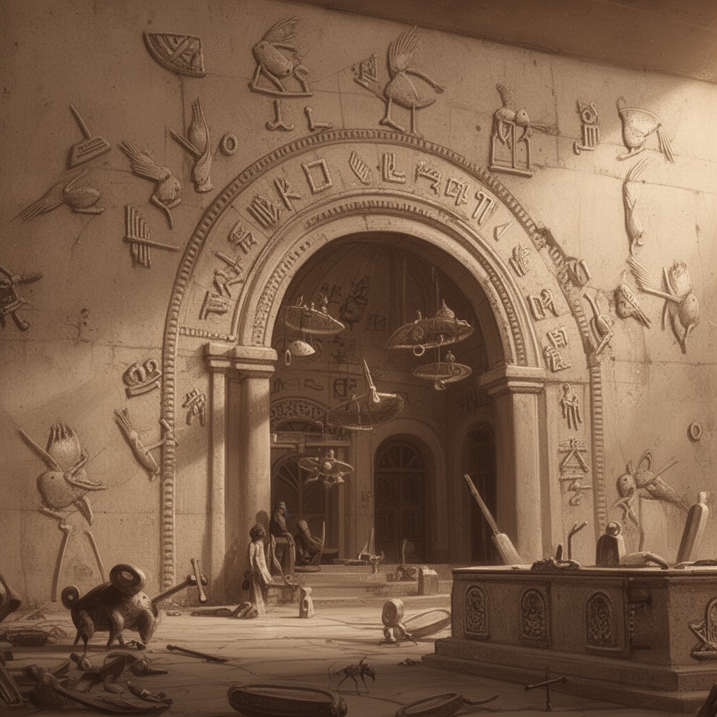 AI-generated illustration of Akkadian