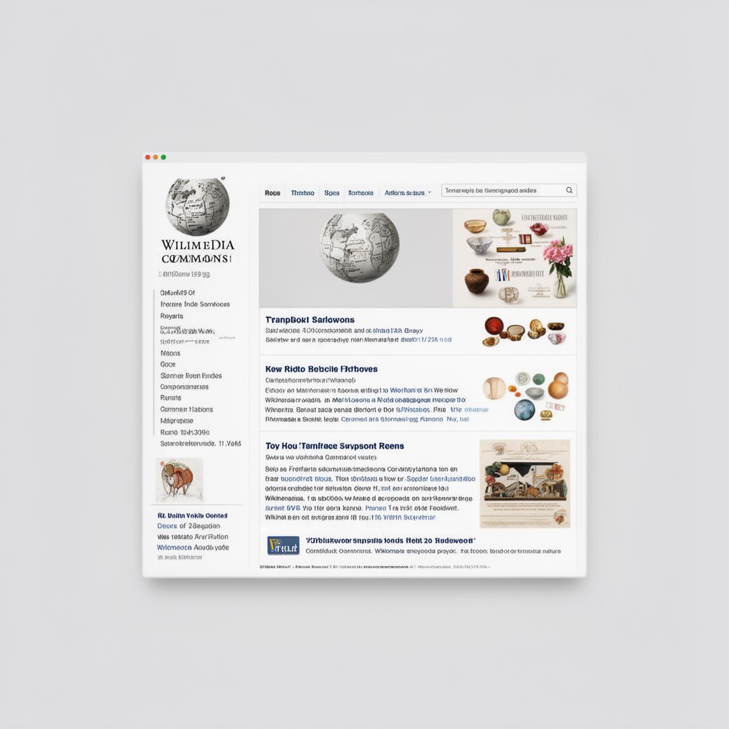 AI-generated illustration of Wikimedia Commons