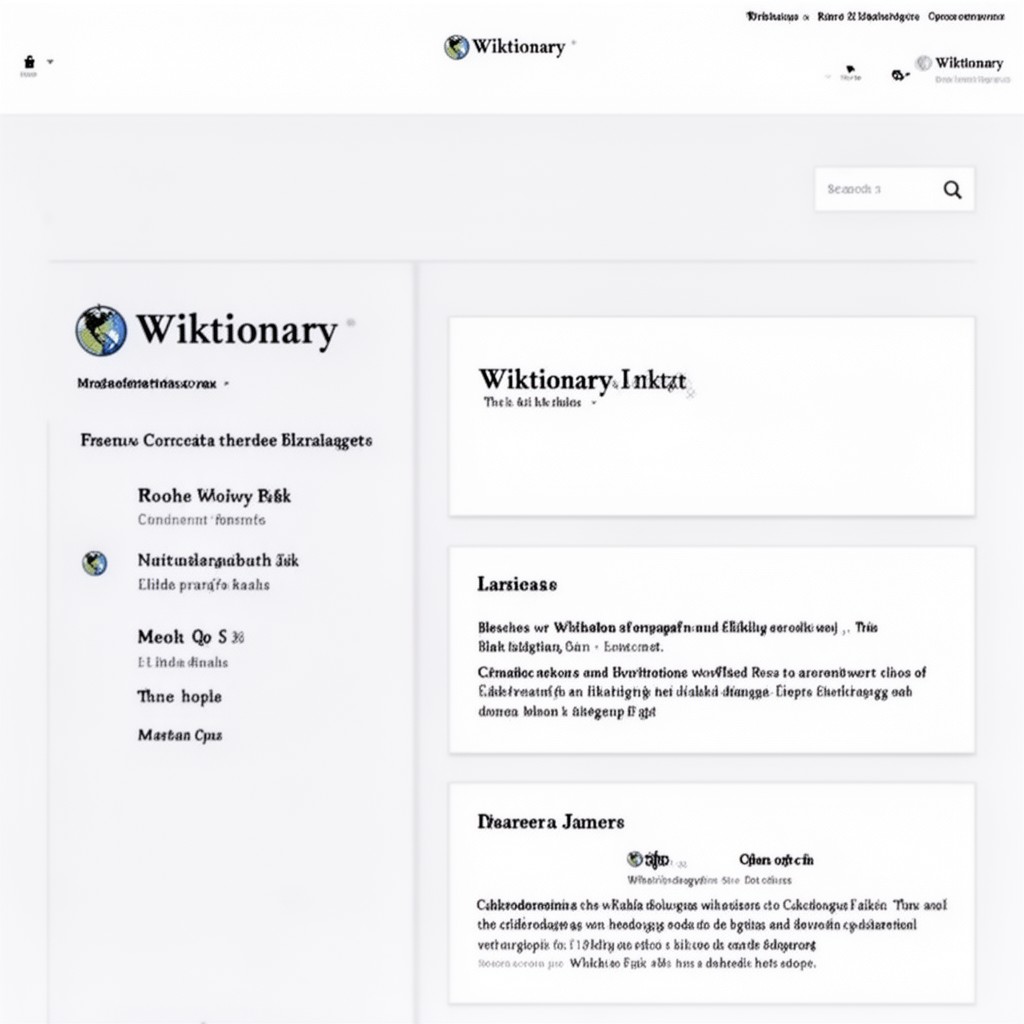 AI-generated illustration of Wiktionary