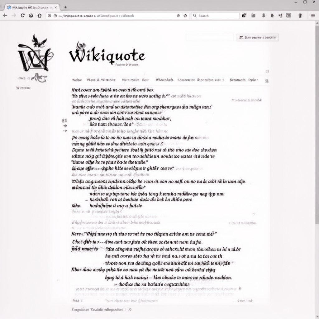 AI-generated illustration of Wikiquote