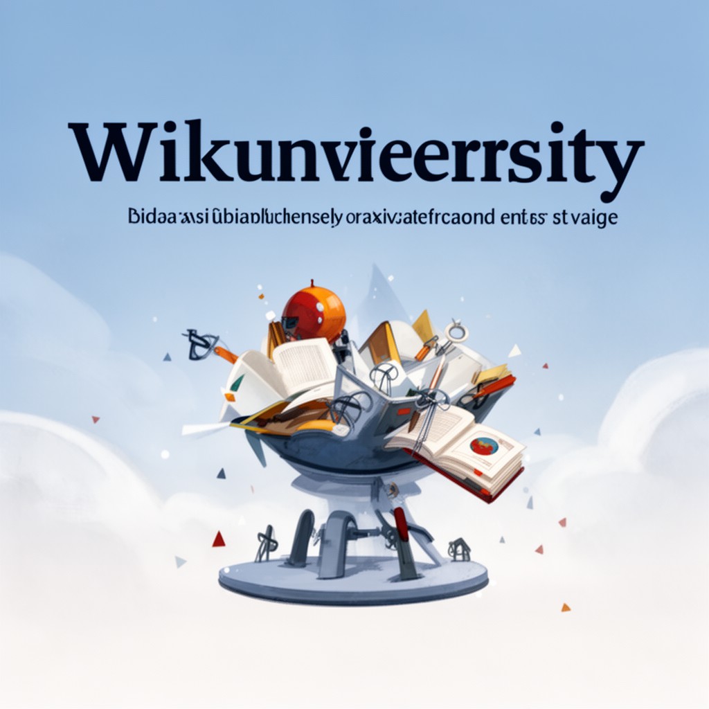AI-generated illustration of Wikiversity