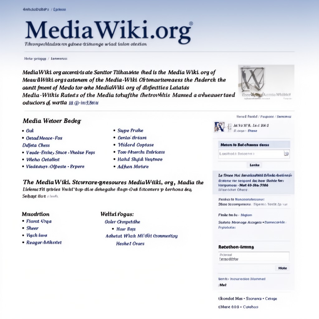 AI-generated illustration of MediaWiki.org