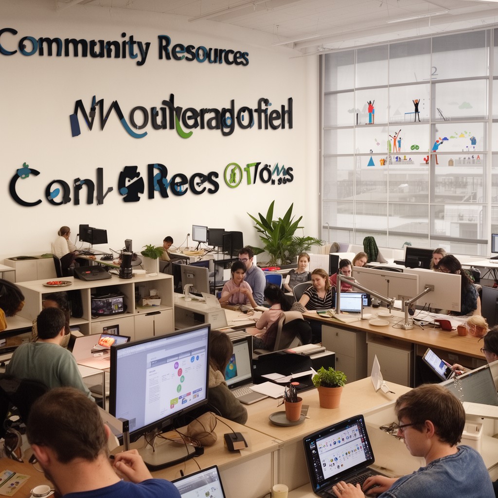 AI-generated illustration of Community Resources department