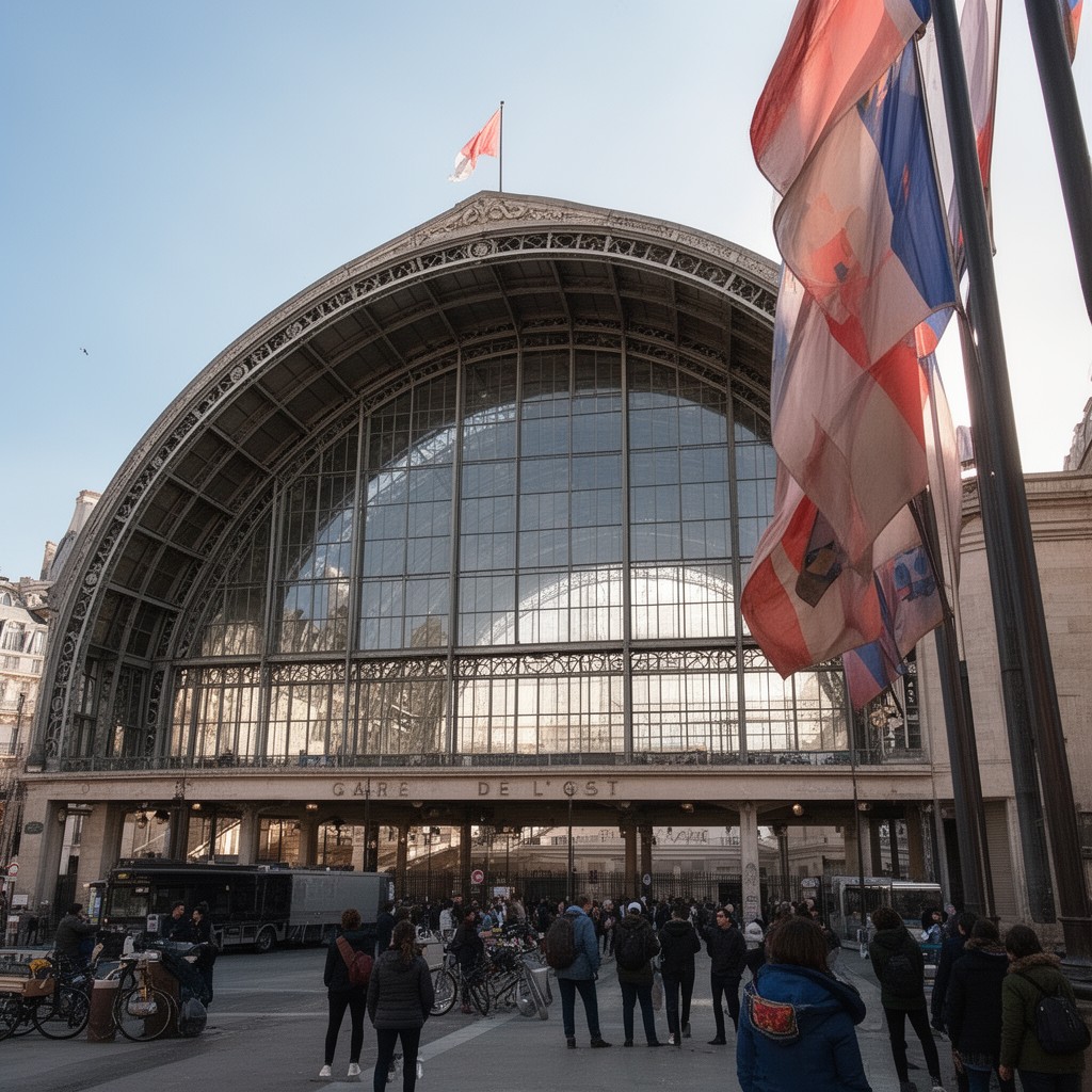 AI-generated illustration of Gare de l'Est