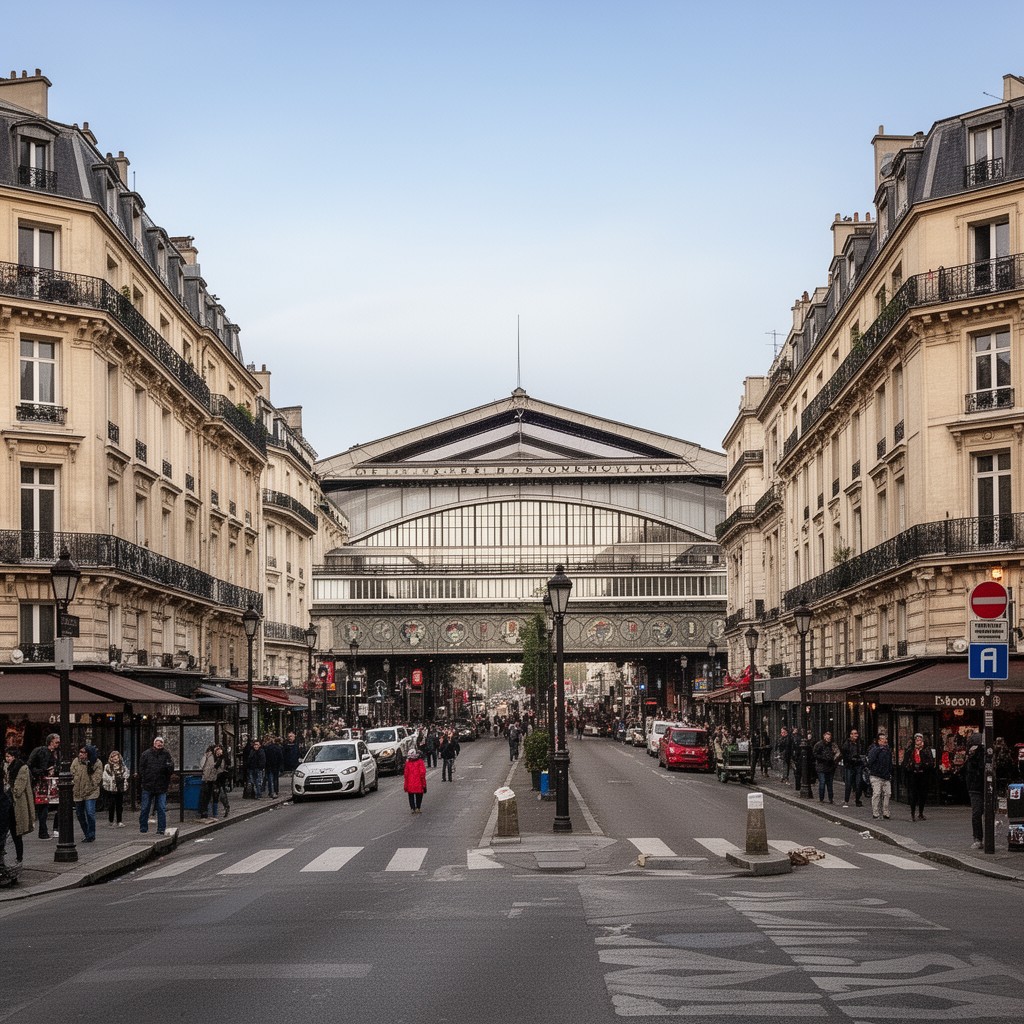 AI-generated illustration of Rue de Dunkerque