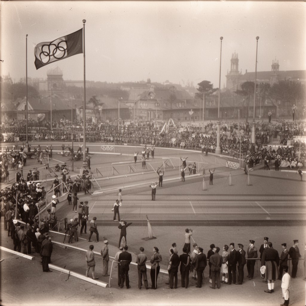 AI-generated illustration of 1920 Summer Olympics