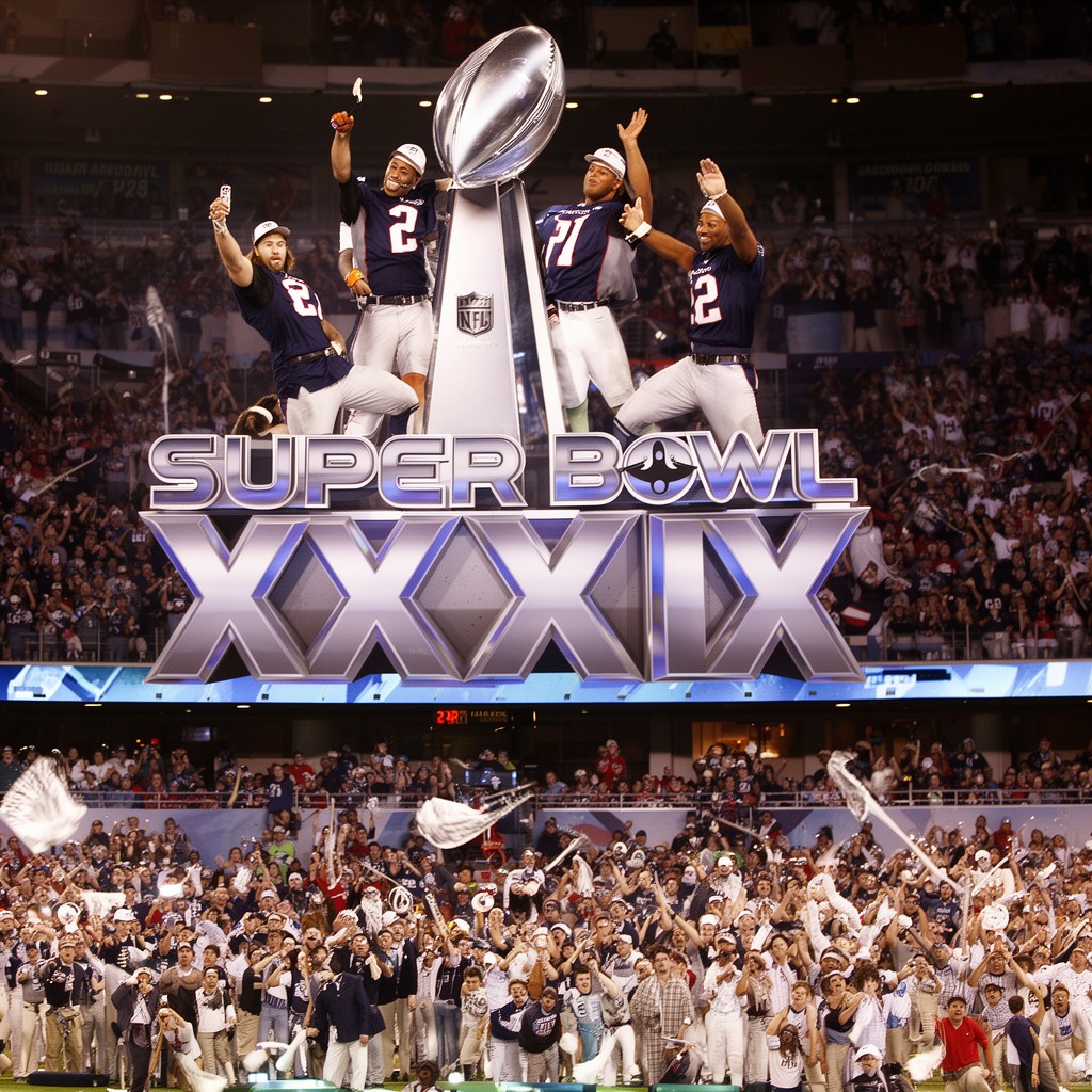 AI-generated illustration of Super Bowl XXXIX