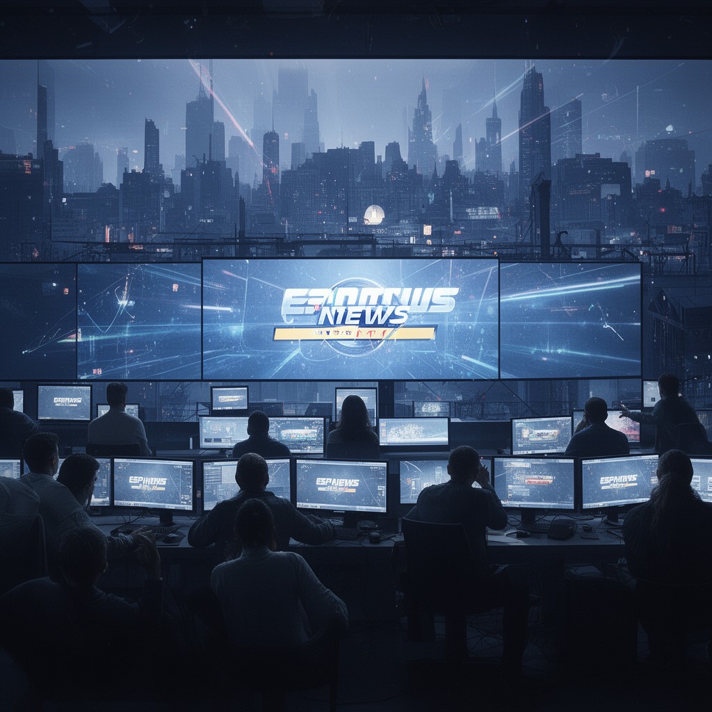 AI-generated illustration of ESPNews