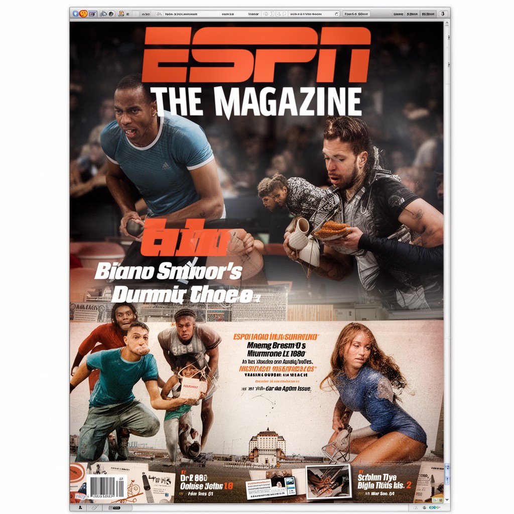 AI-generated illustration of ESPN The Magazine