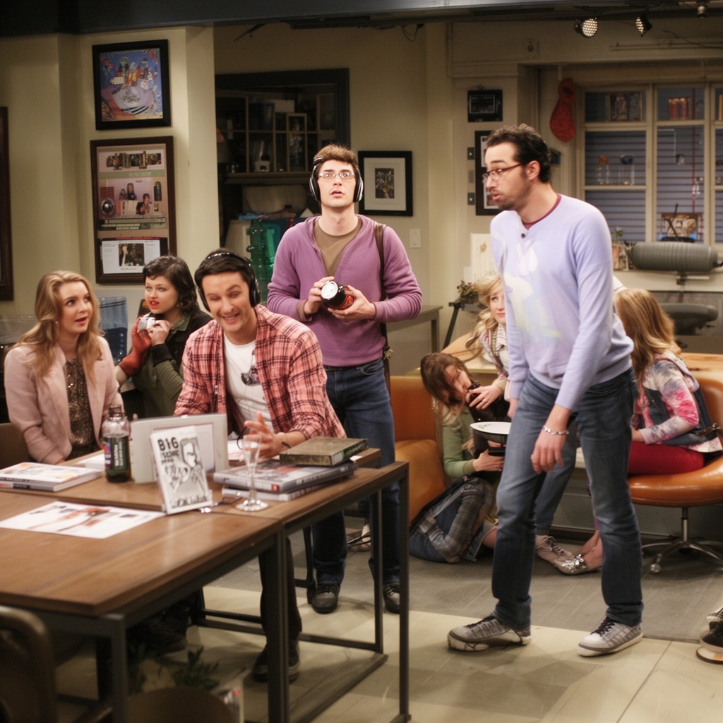AI-generated illustration of The Big Bang Theory
