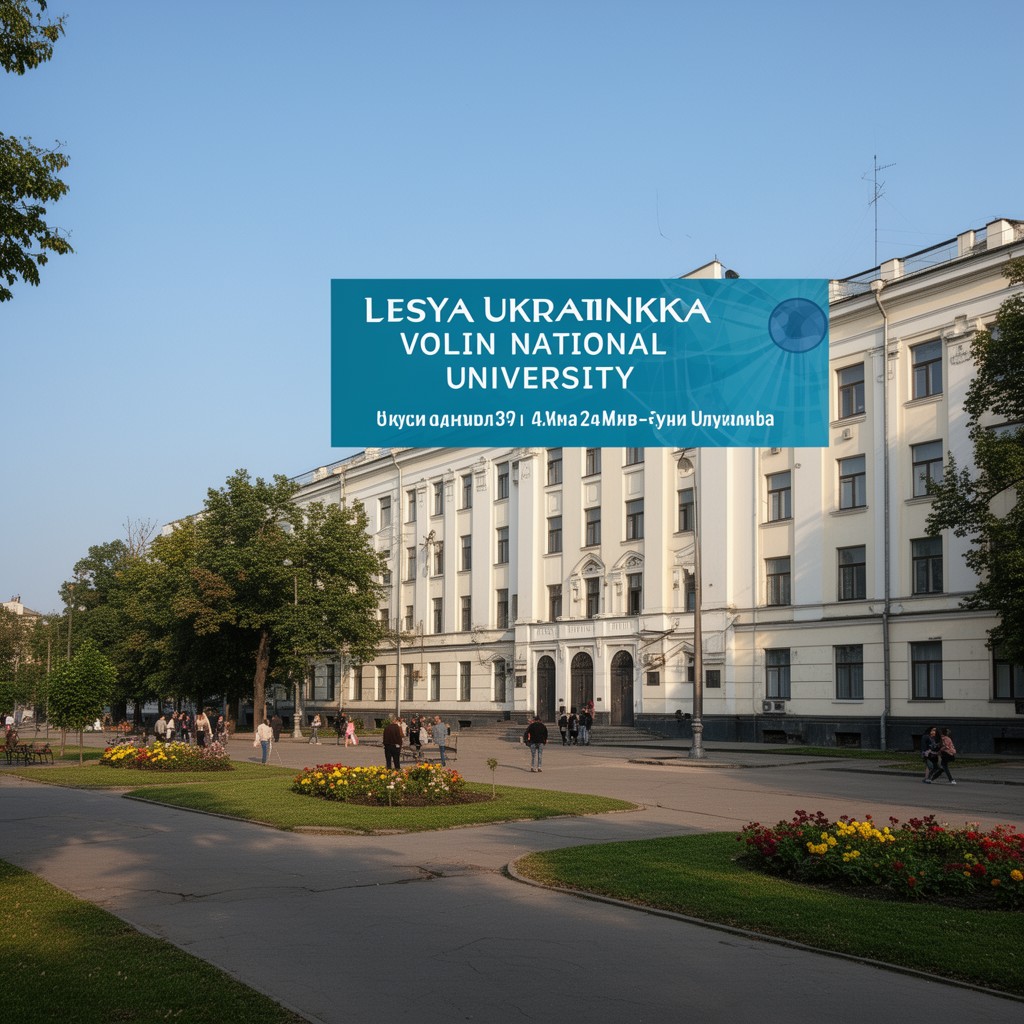 AI-generated illustration of Lesya Ukrainka Volyn National University