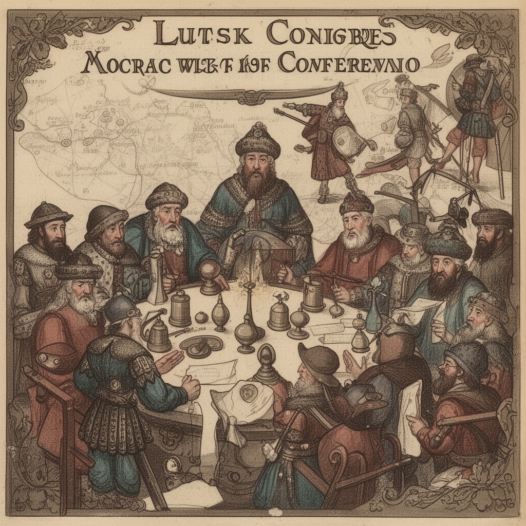 AI-generated illustration of Lutsk Conference of 1429 (Congress of Monarchs)