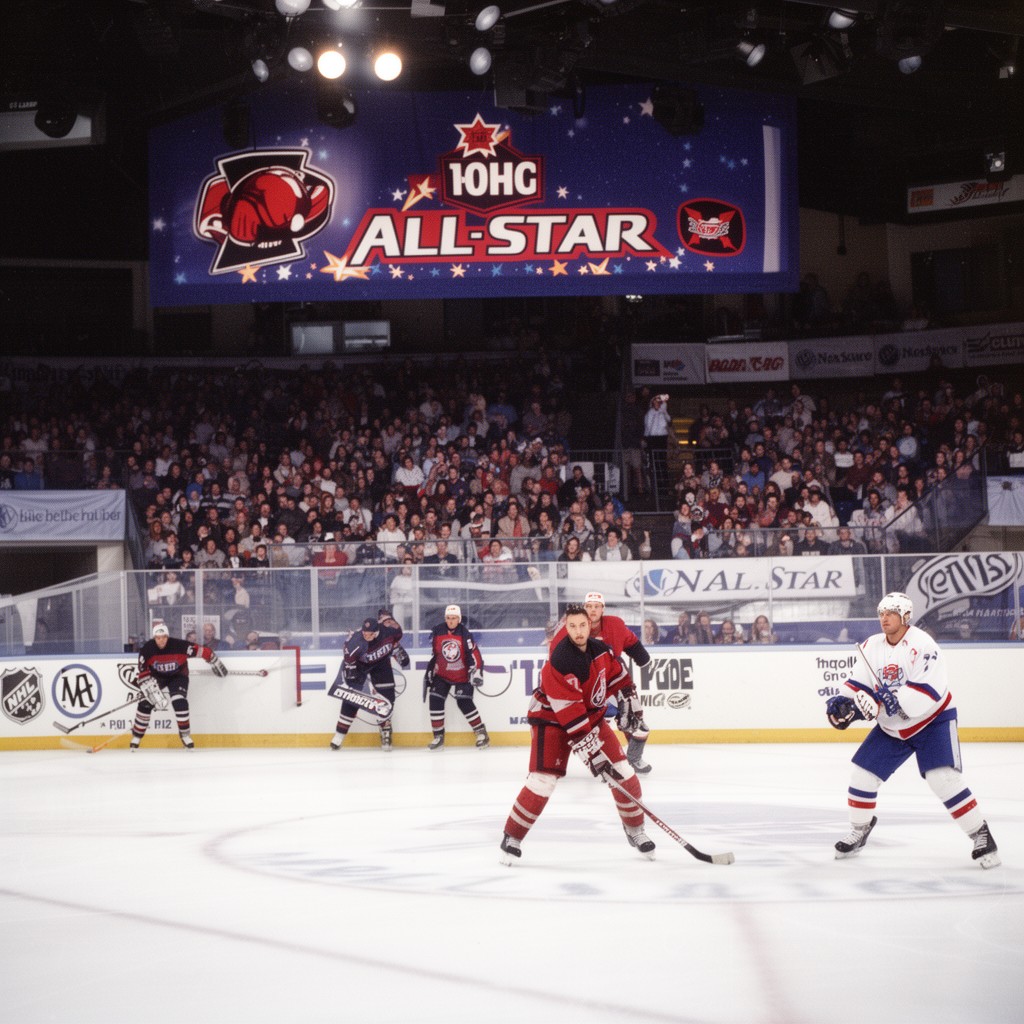 AI-generated illustration of 1996 NHL All-Star Game