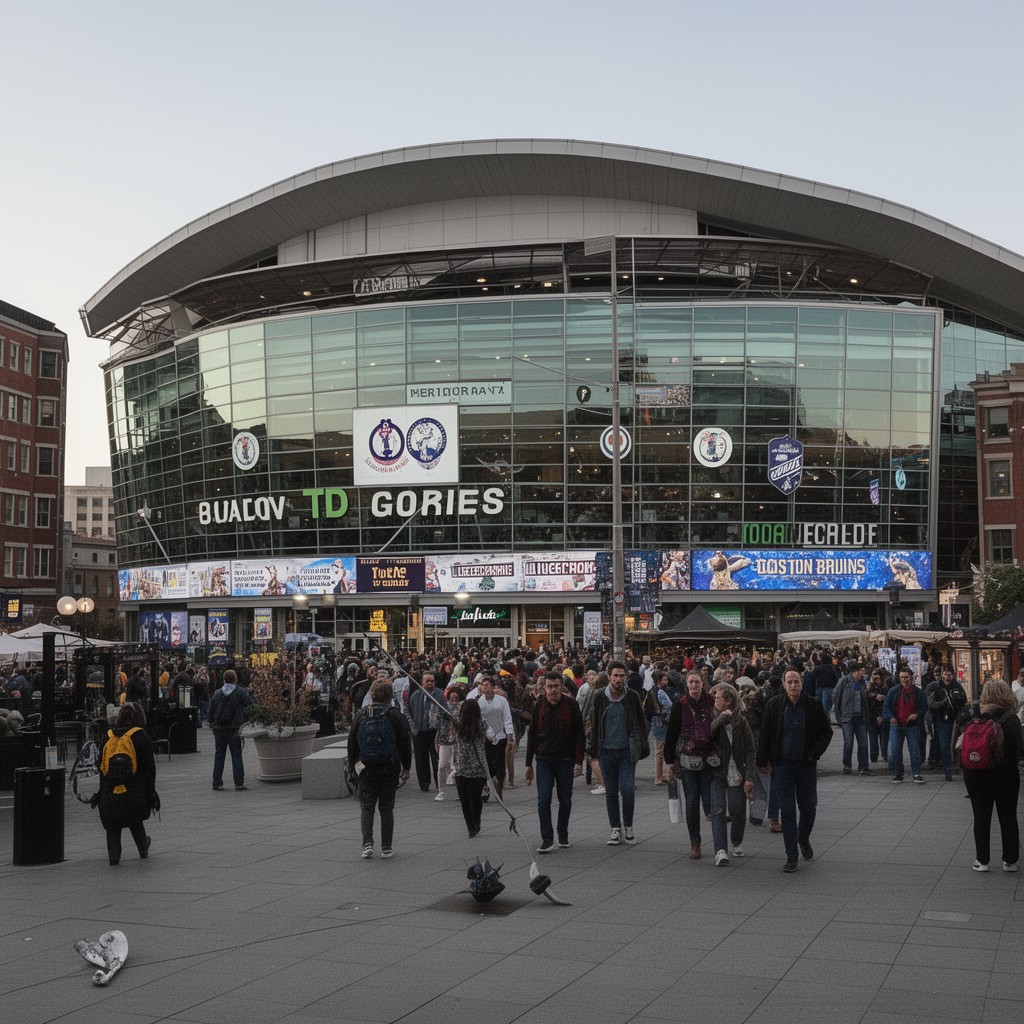 AI-generated illustration of TD Garden