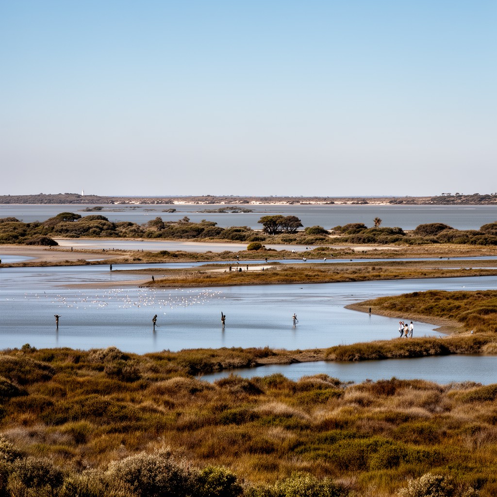 AI-generated illustration of Ria Formosa Natural Park