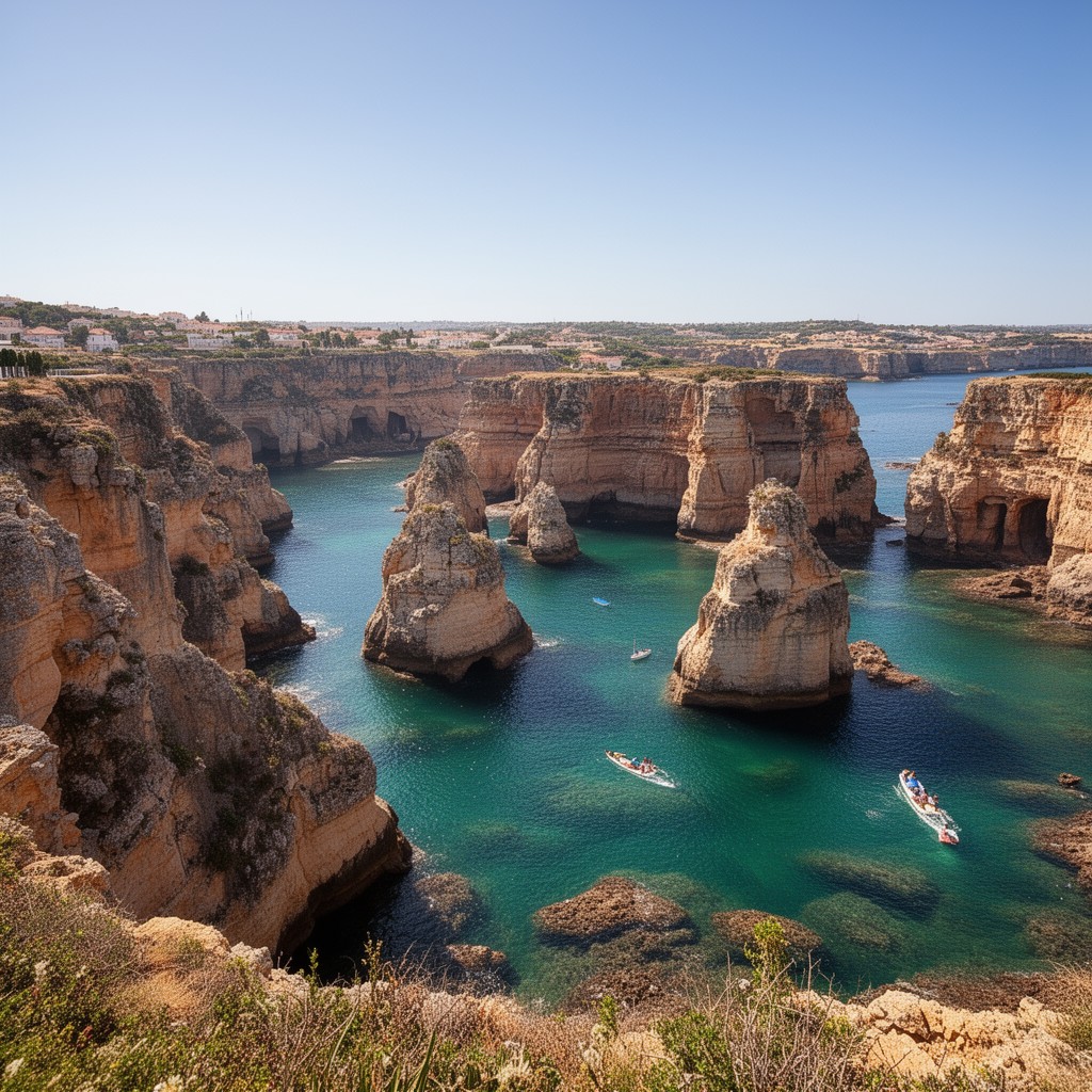AI-generated illustration of Ponta da Piedade