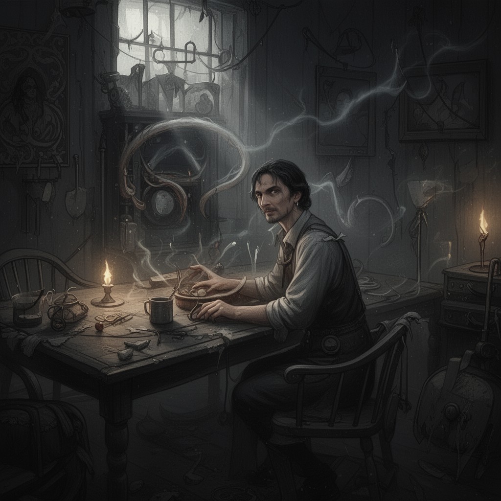 AI-generated illustration of The Tell-Tale Heart