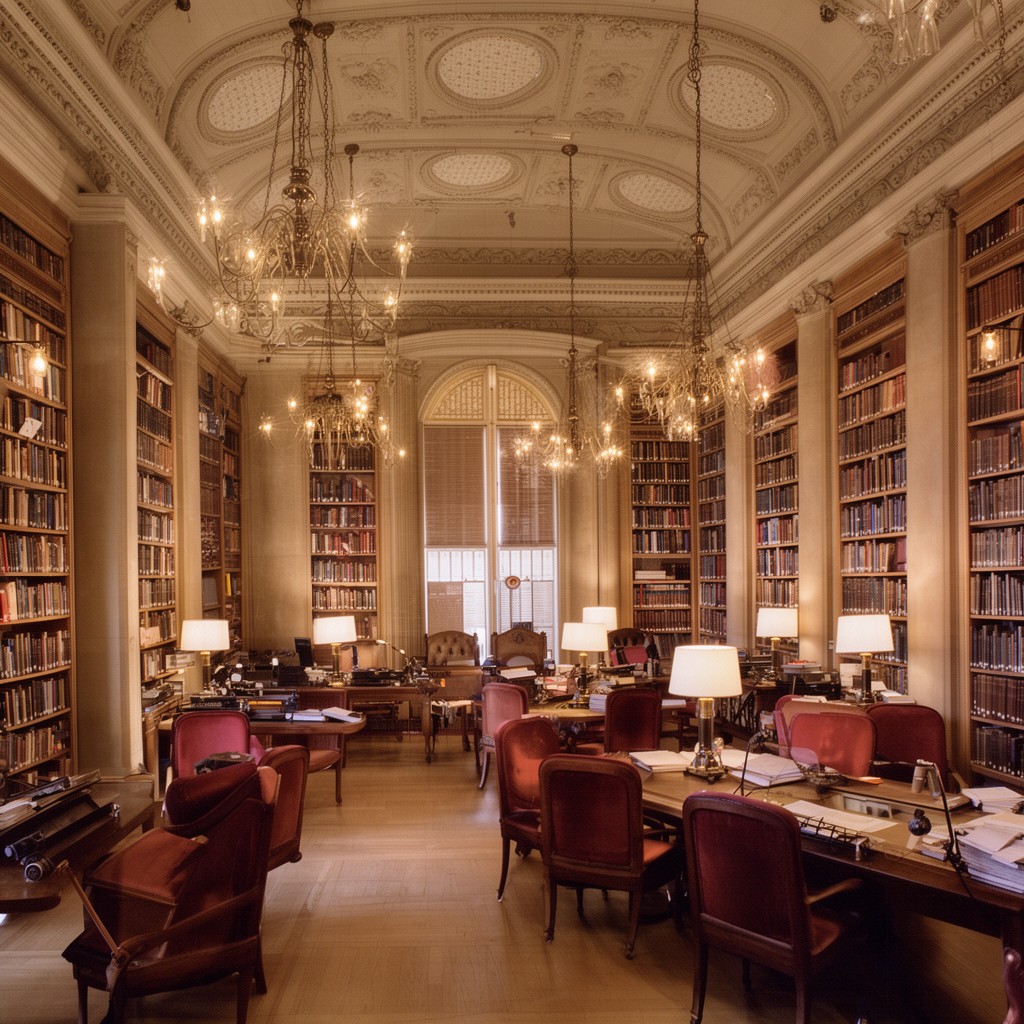 AI-generated illustration of Boston Athenaeum