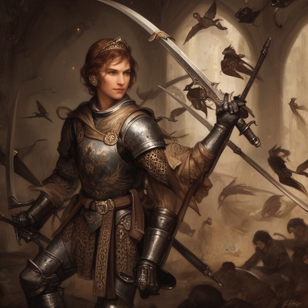 AI-generated illustration of Sir Lancelot