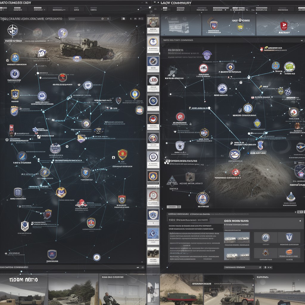 AI-generated illustration of NATO military commands