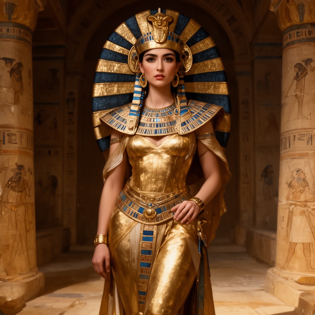 AI-generated illustration of Cleopatra VII