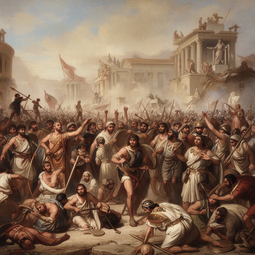 AI-generated illustration of Late Roman Republic