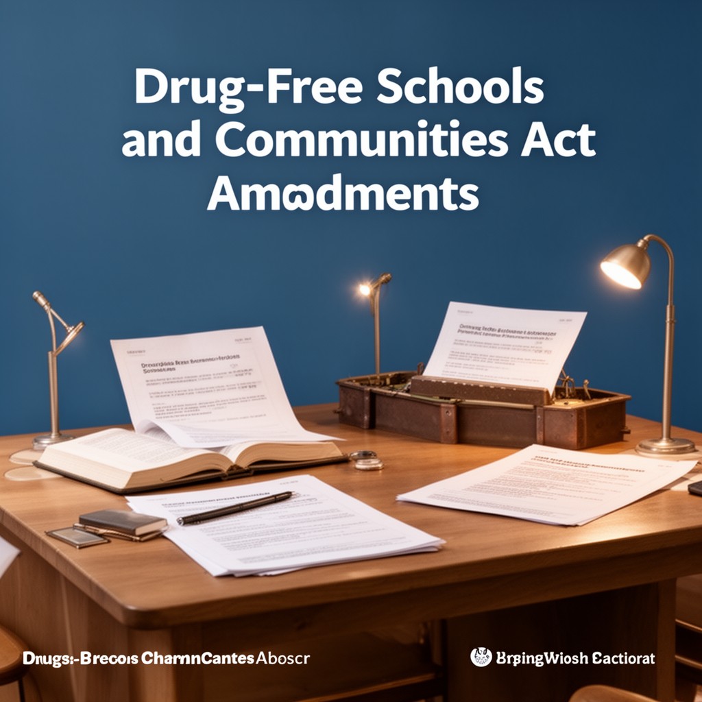 AI-generated illustration of Drug-Free Schools and Communities Act amendments