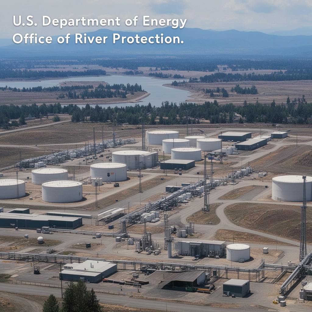 AI-generated illustration of U.S. Department of Energy Office of River Protection