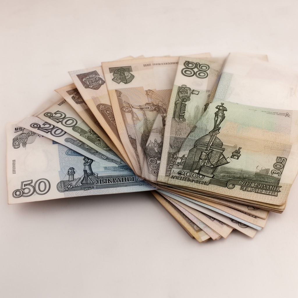 AI-generated illustration of Ukrainian hryvnia