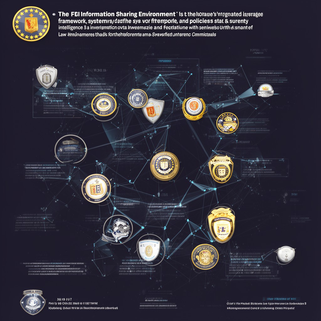 AI-generated illustration of FBI information sharing environment