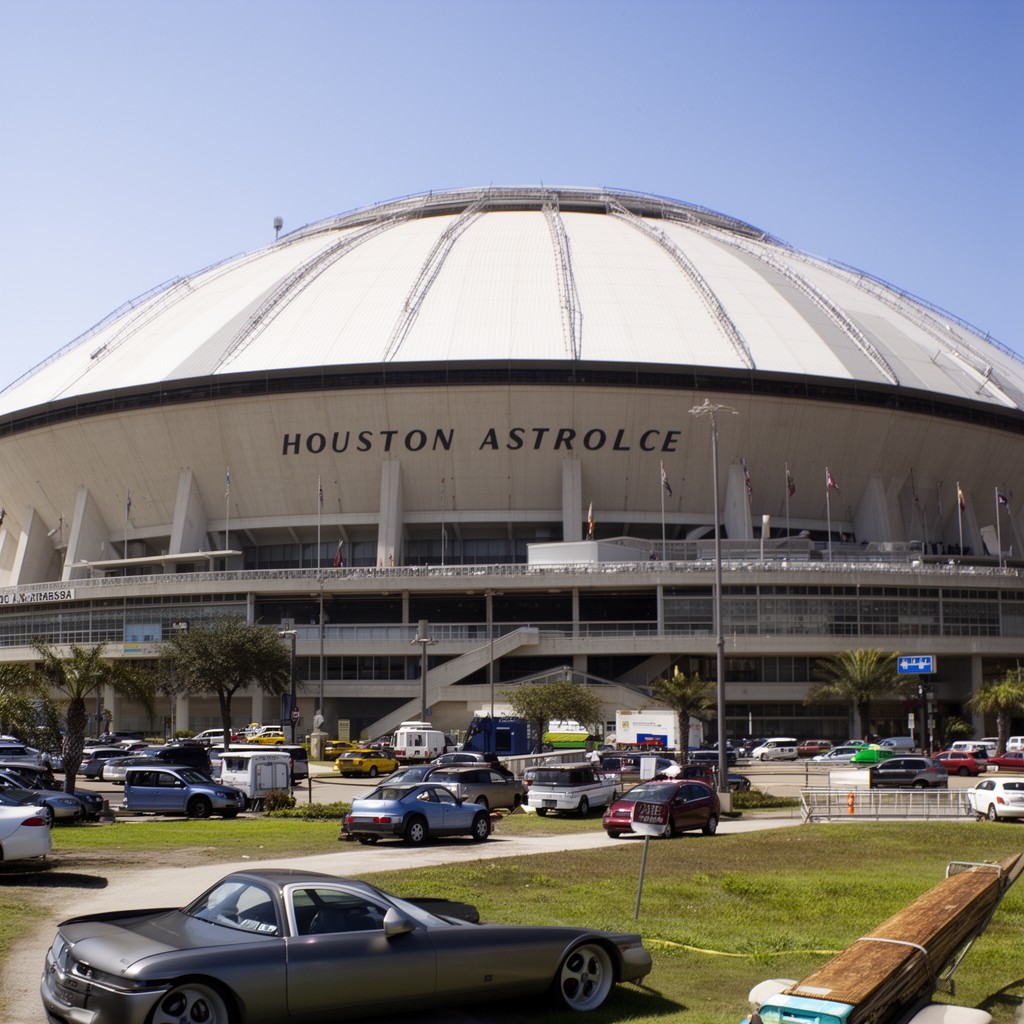 AI-generated illustration of Houston Astrodome