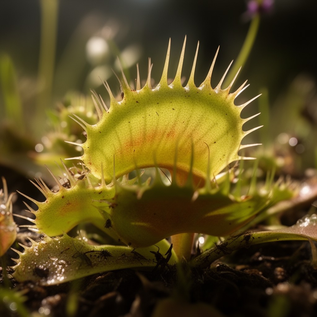 AI-generated illustration of Dionaea muscipula