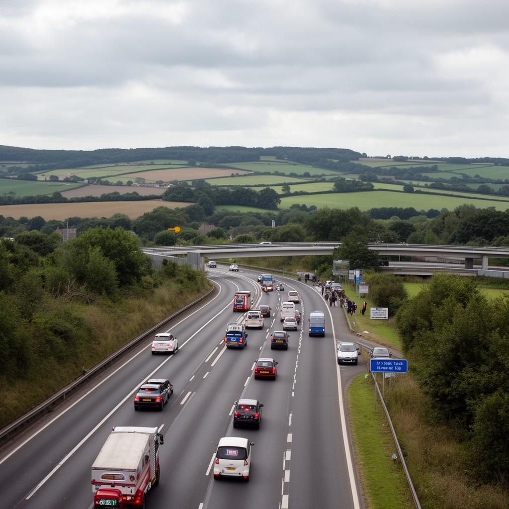 AI-generated illustration of A10 road