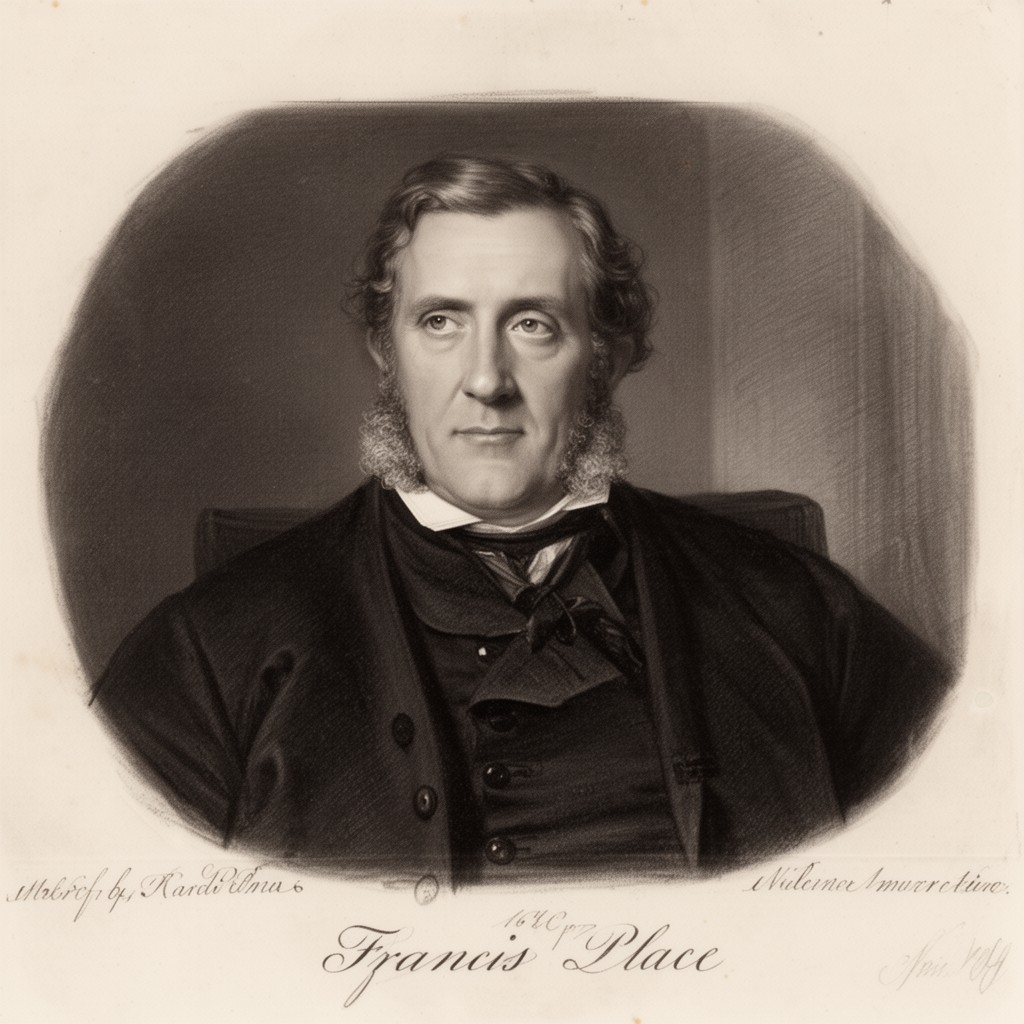 AI-generated illustration of Francis Place