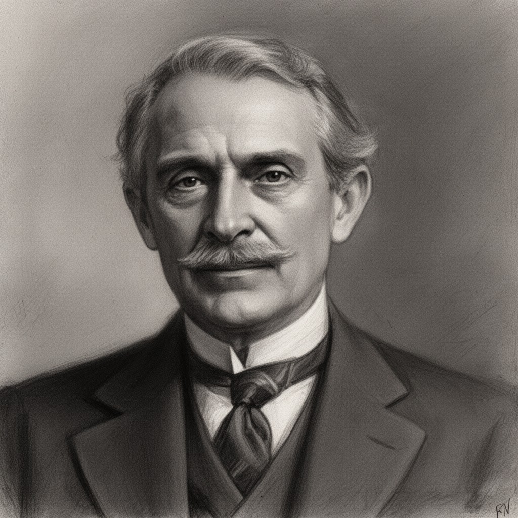 AI-generated illustration of Ralph Vaughan Williams