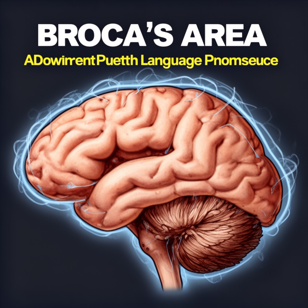 AI-generated illustration of Broca's area
