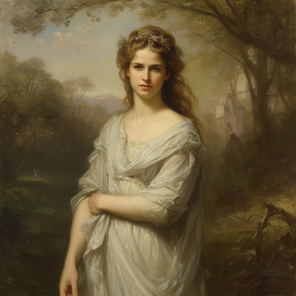 AI-generated illustration of John William Waterhouse