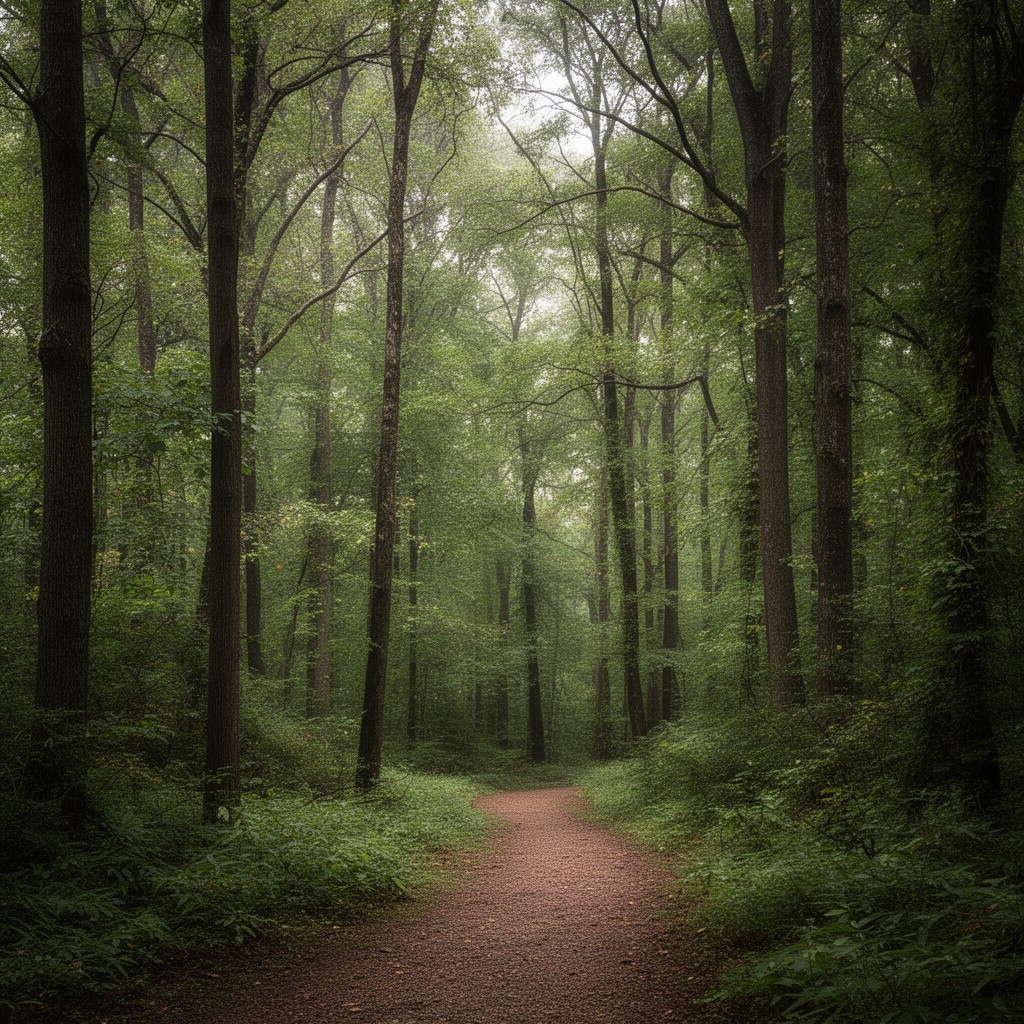 AI-generated illustration of Duke Forest