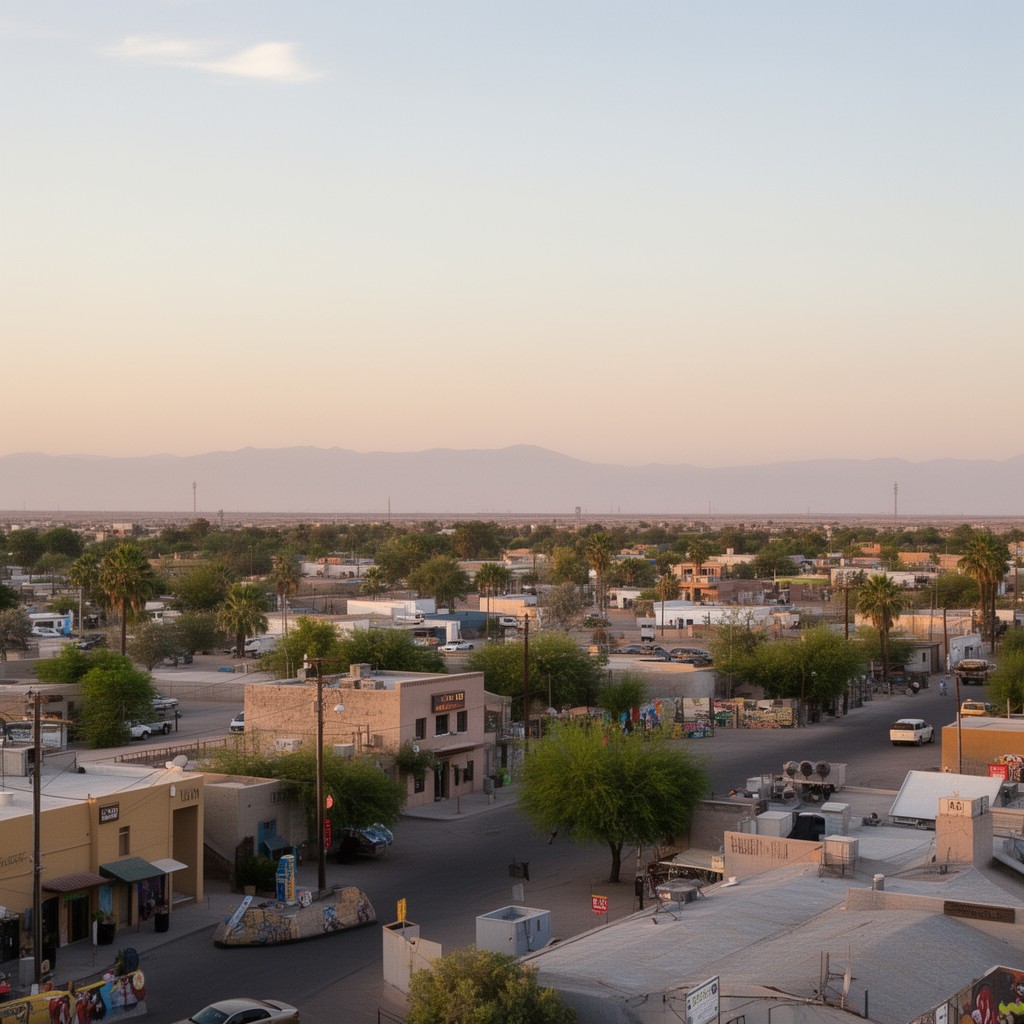 AI-generated illustration of San Luis, Arizona, United States
