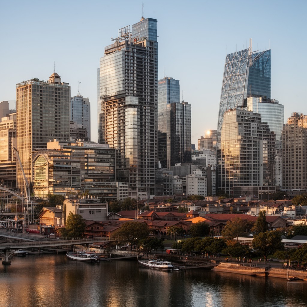 AI-generated illustration of Puerto Madero