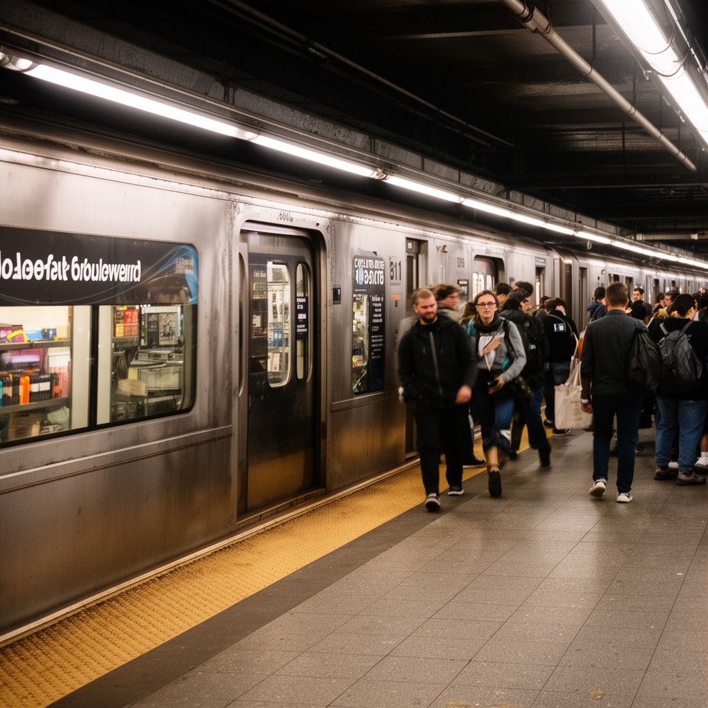 AI-generated illustration of Queens Boulevard Line
