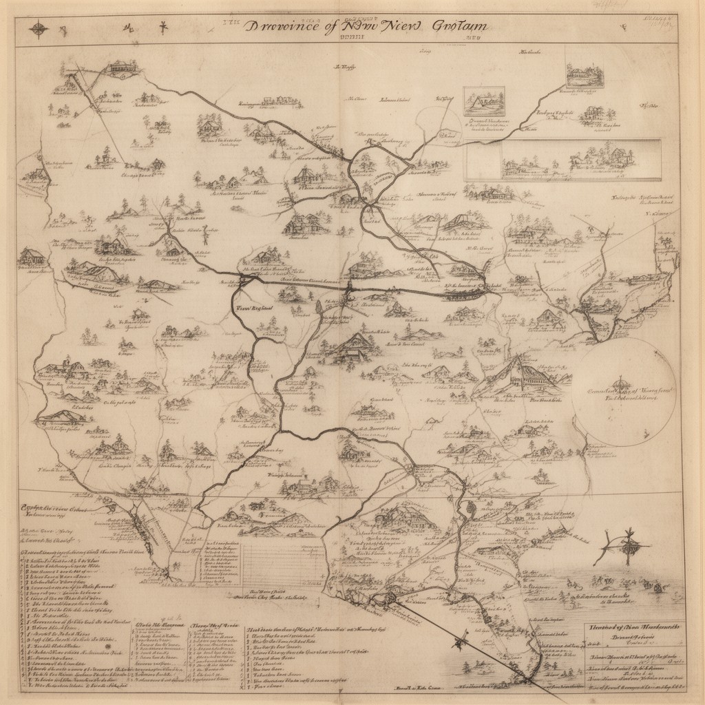 AI-generated illustration of Province of New England