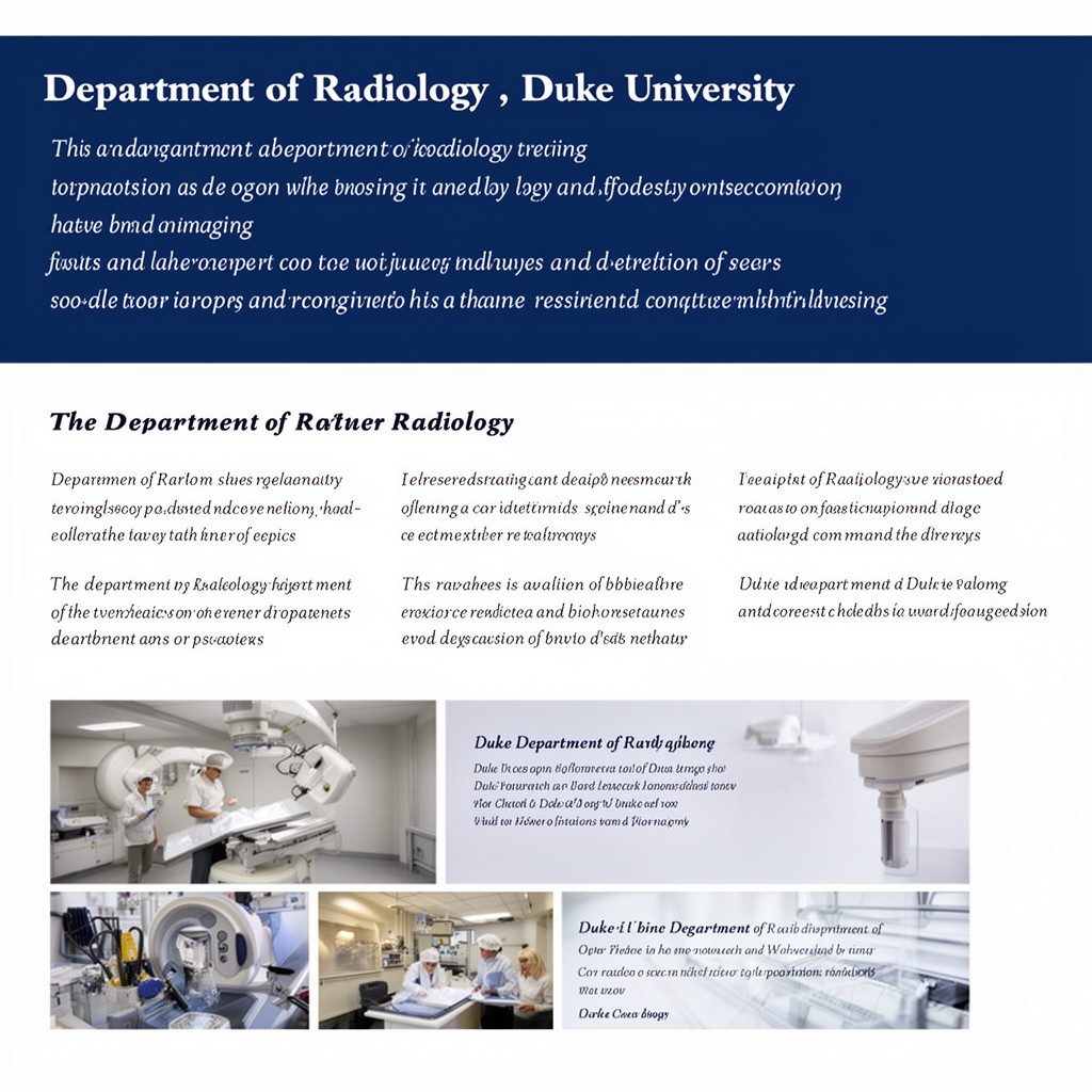 AI-generated illustration of Department of Radiology, Duke University