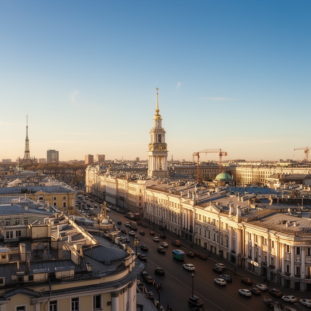 AI-generated illustration of Tsentralny District of Saint Petersburg