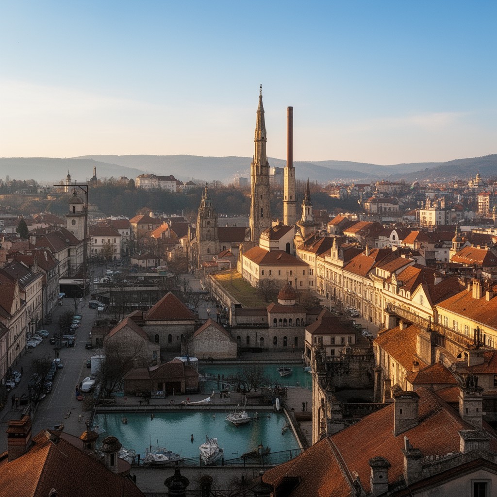 AI-generated illustration of Miskolc