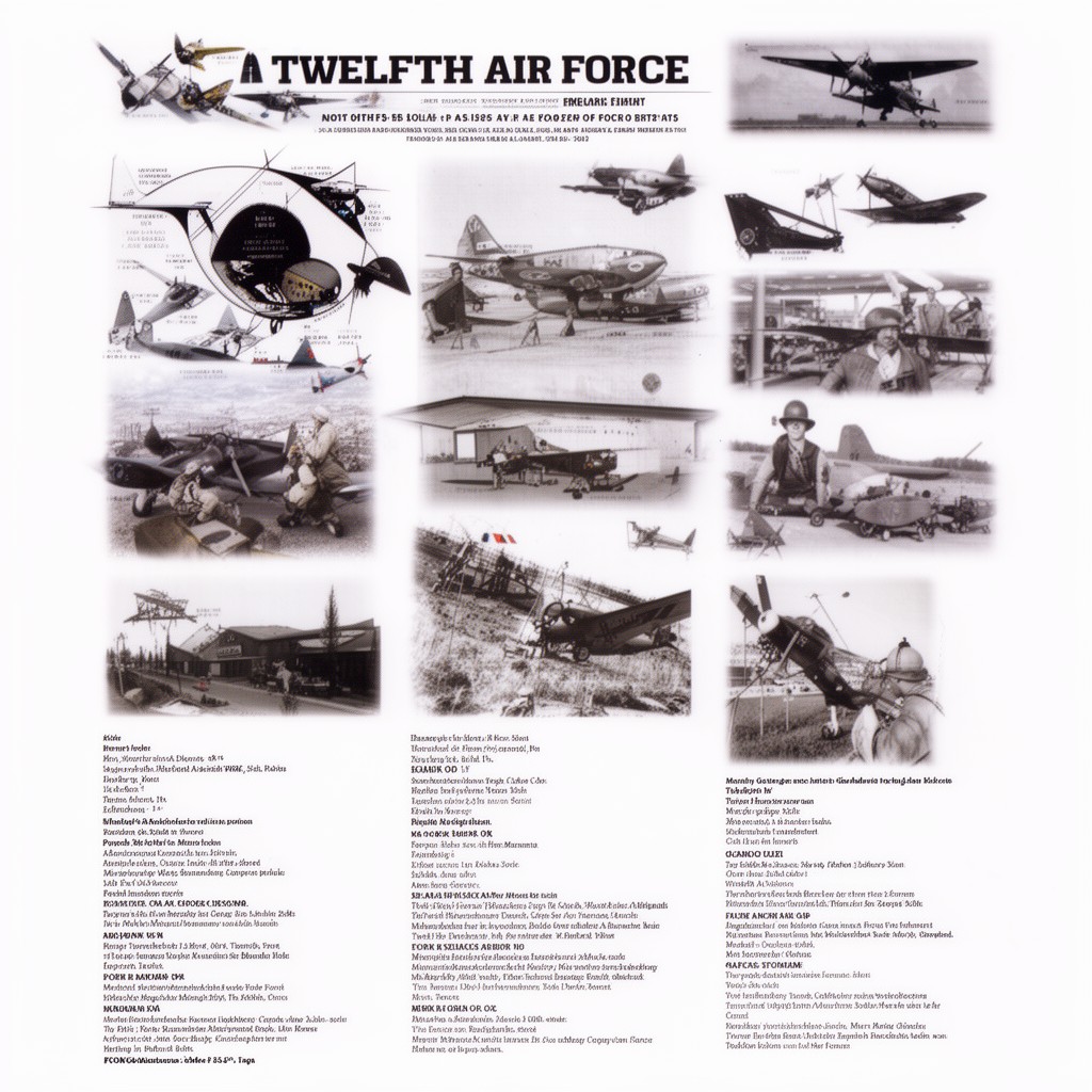 AI-generated illustration of Twelfth Air Force