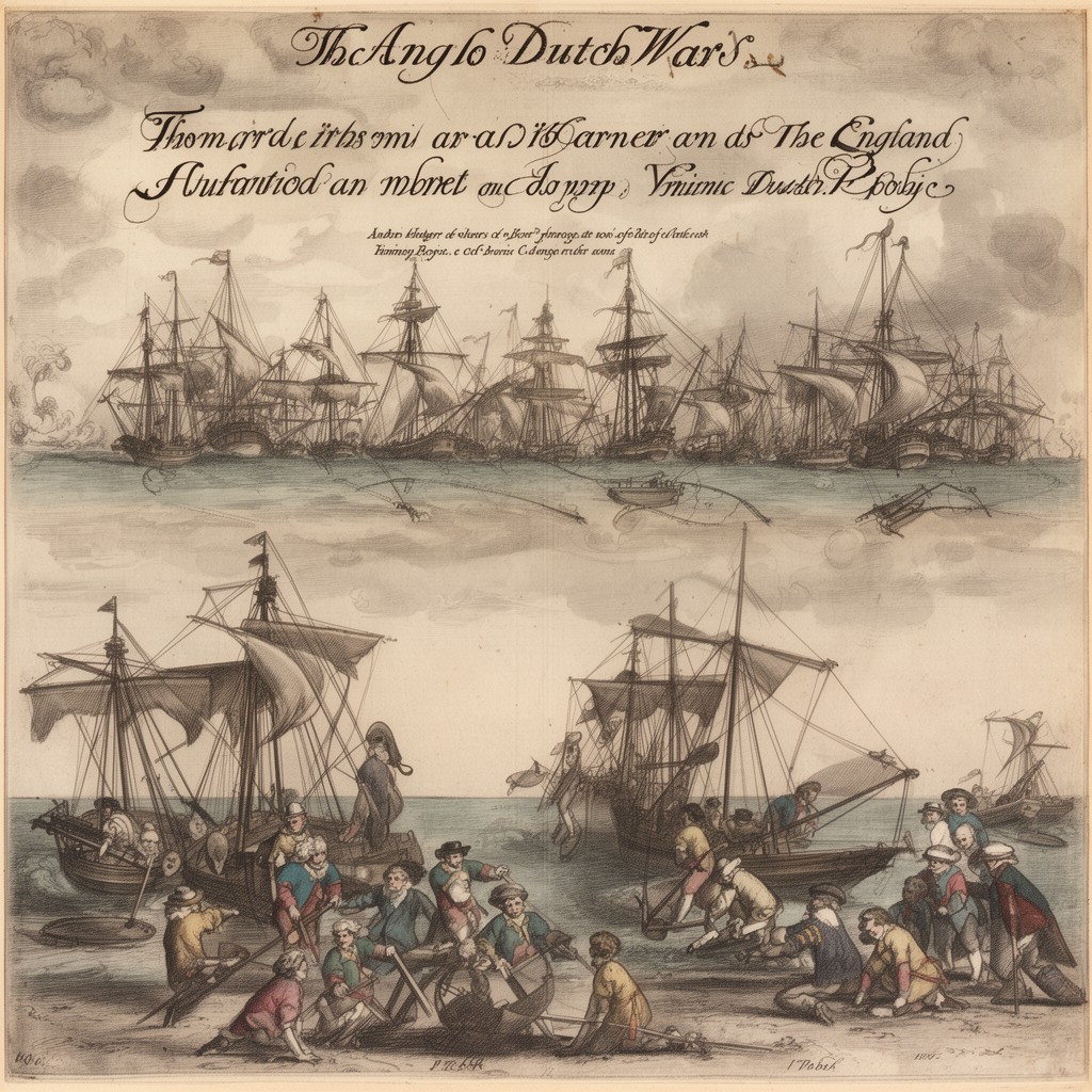 AI-generated illustration of Anglo-Dutch Wars