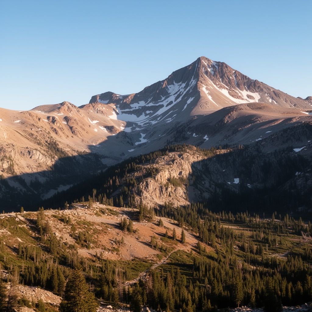 AI-generated illustration of Mount Dana