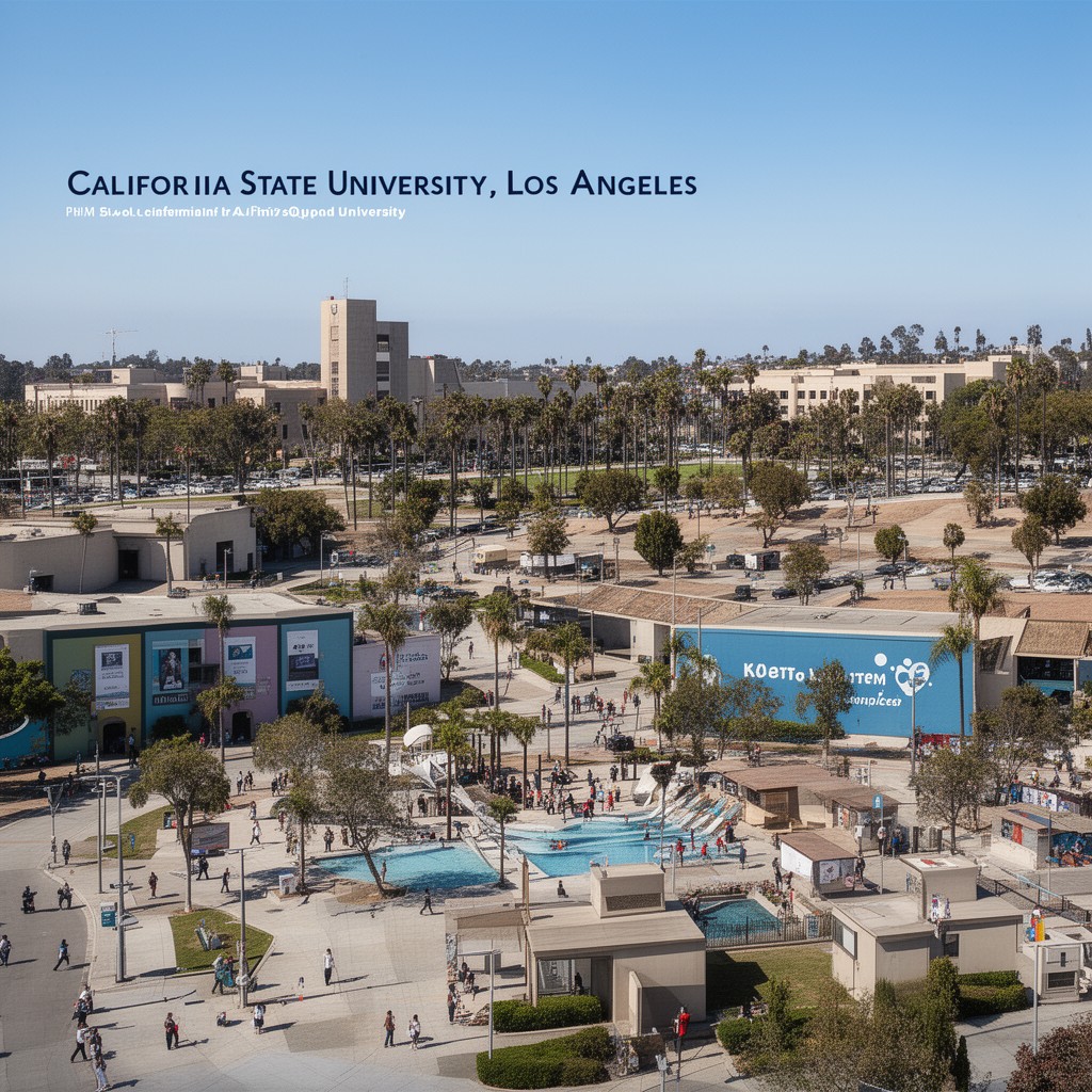 AI-generated illustration of California State University, Los Angeles