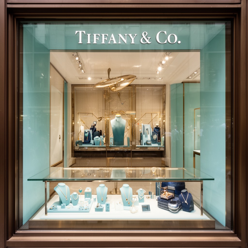 AI-generated illustration of Tiffany & Co. flagship store